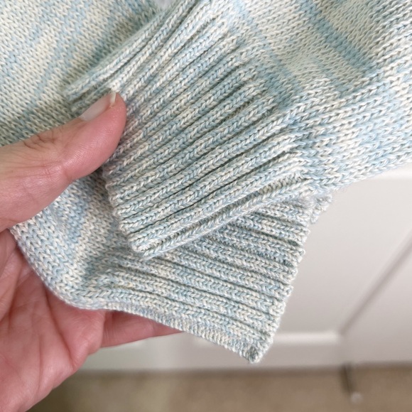 Martine and Juan Marled Knit Long Sleeve Henley Sweater Size 2 (M) - Picture 6 of 9